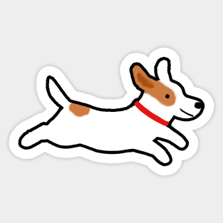 Cute Jack Russell Terrier Cartoon Dog Sticker